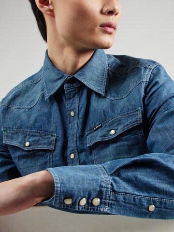 G-STAR Regular fit Overhemd in Blauw
