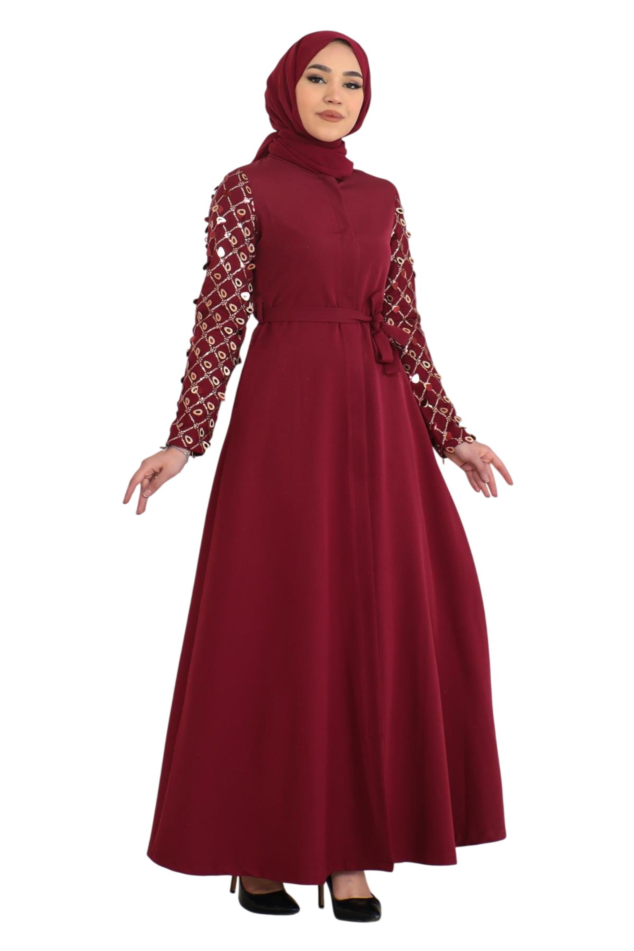 MODAMIHRAM Jurk in Rood: voorkant