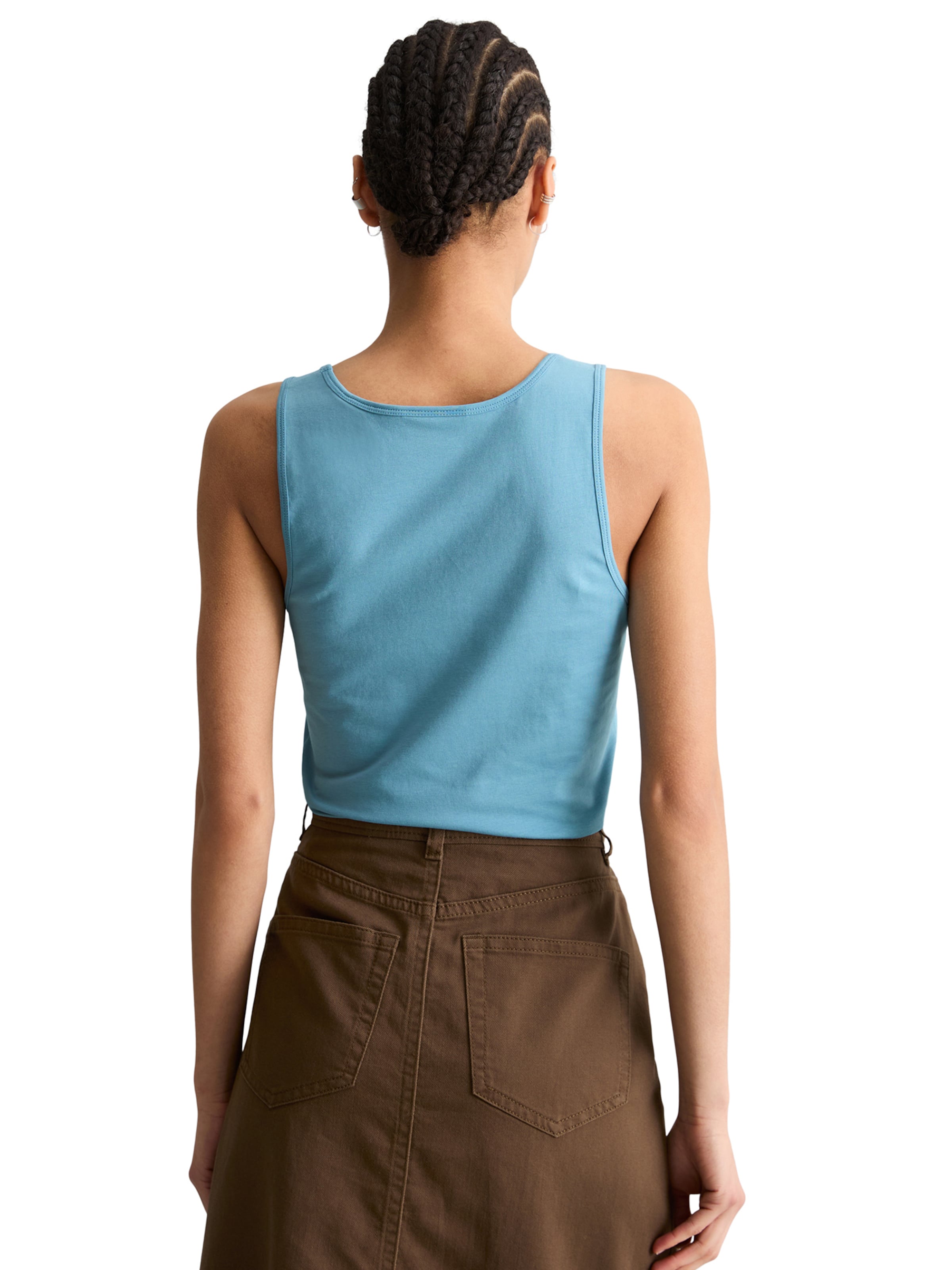 mėlyna Marc O'Polo DENIM Palaidinė be rankovių: galas