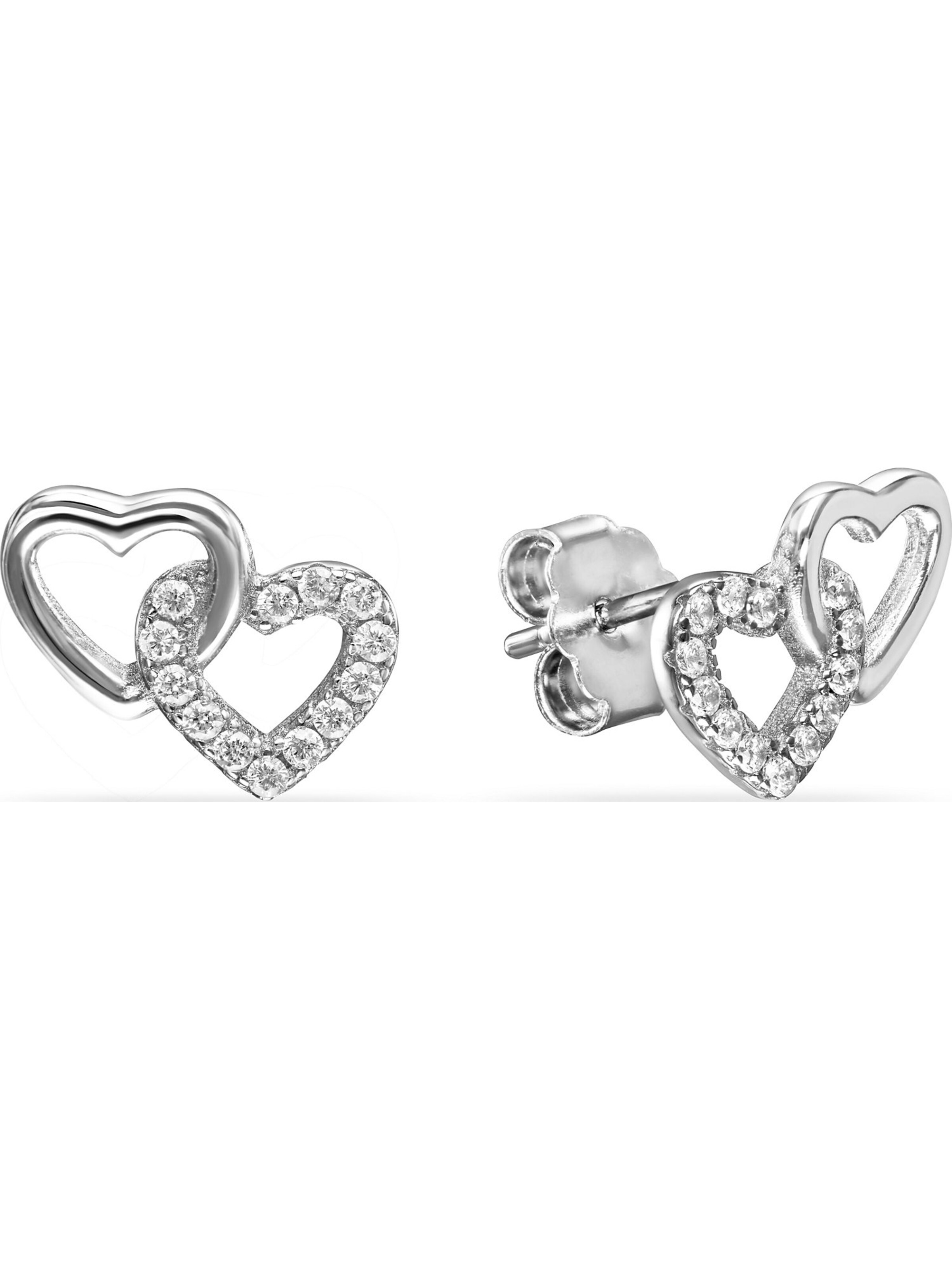 FAVS Earrings in Silver: front