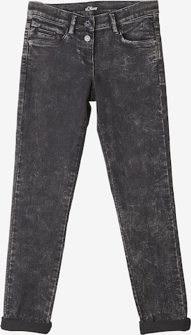 s.Oliver Slimfit Jeans in Grijs: voorkant