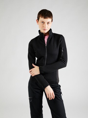 ICEPEAK Sports sweat jacket 'ETTENHEIM' in Black: front