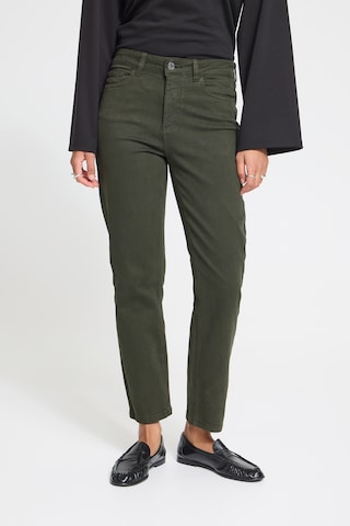 ICHI regular Jeans i grøn: forside