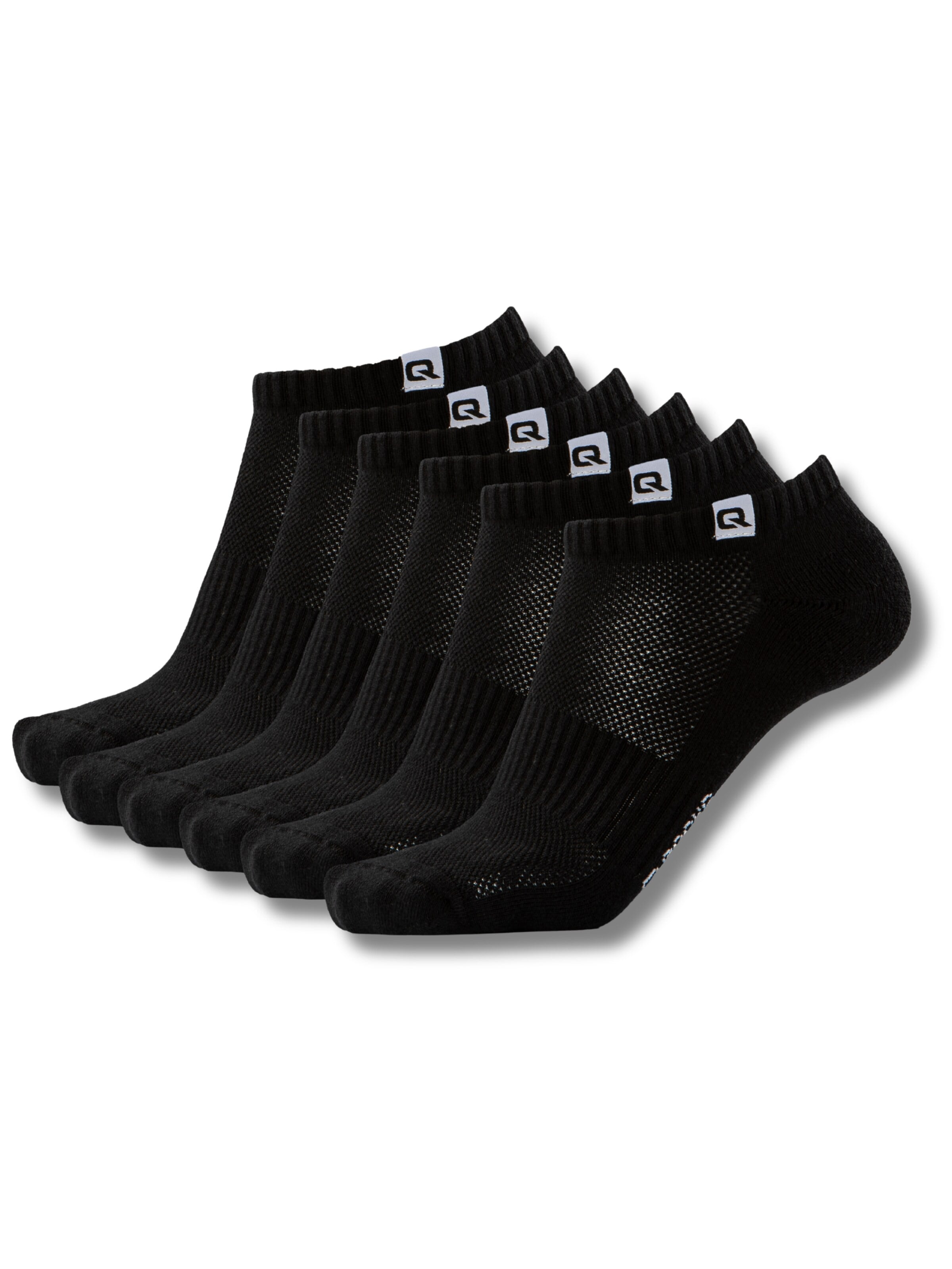 QOLONIA Socks in Black: front
