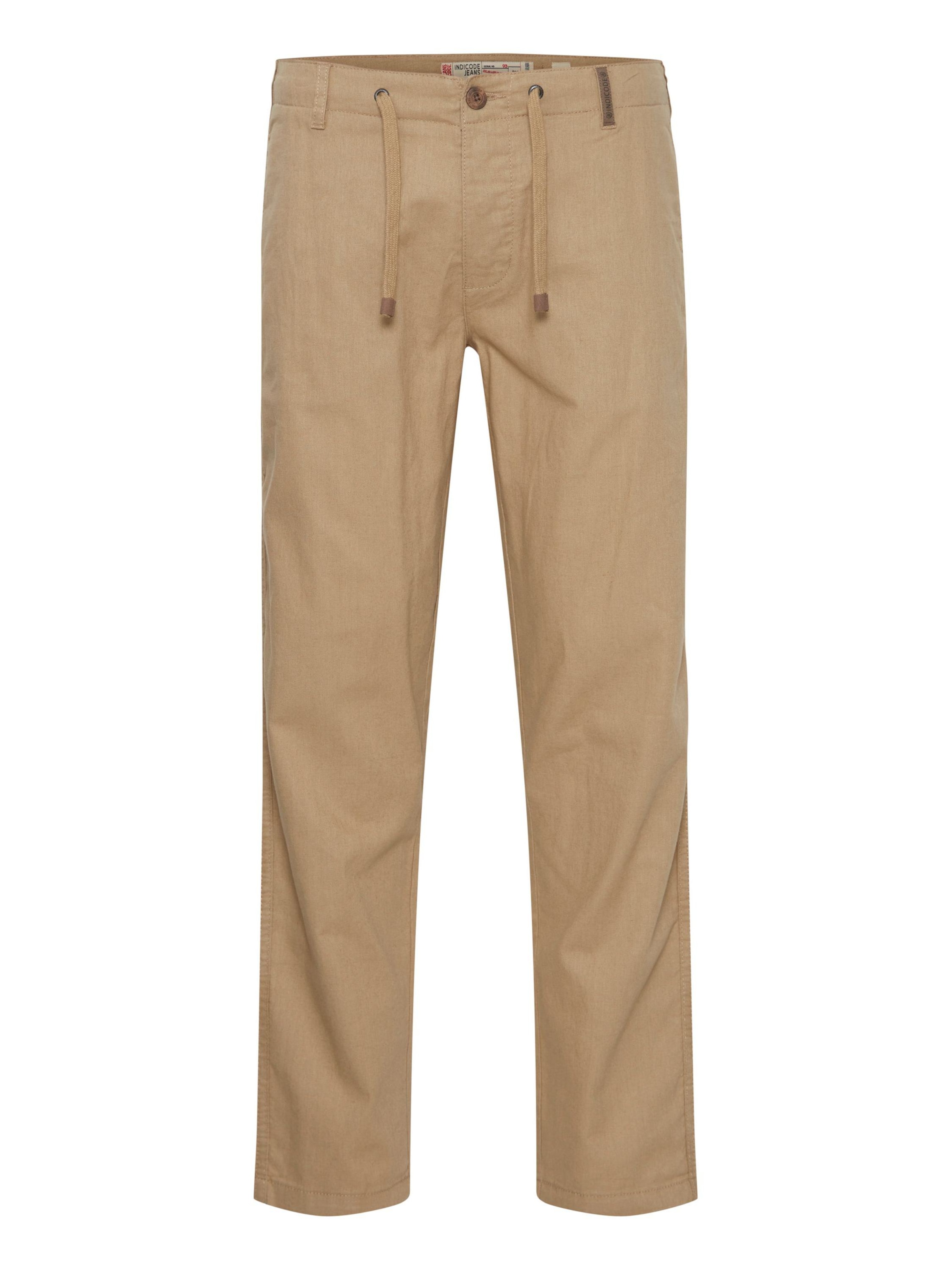 INDICODE JEANS Trousers 'Ives' in Beige: front
