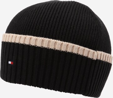 TOMMY HILFIGER Beanie in Black: front