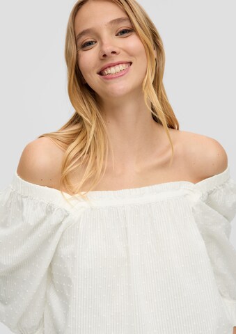 QS Blus i vit