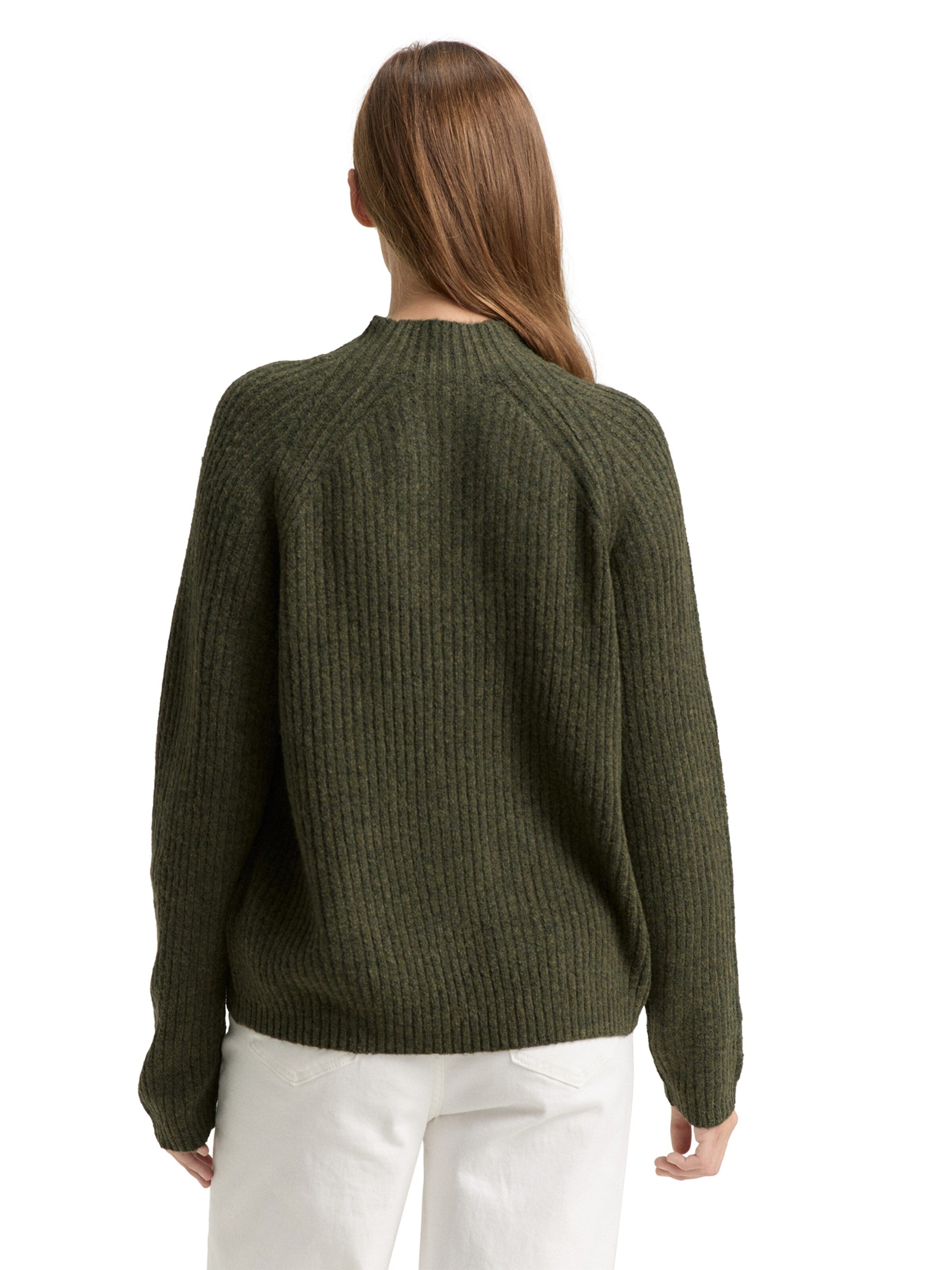 TOM TAILOR DENIM Sweater in Green