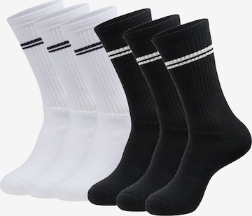 INDICODE JEANS Sokken 'Louis' in Zwart: voorkant