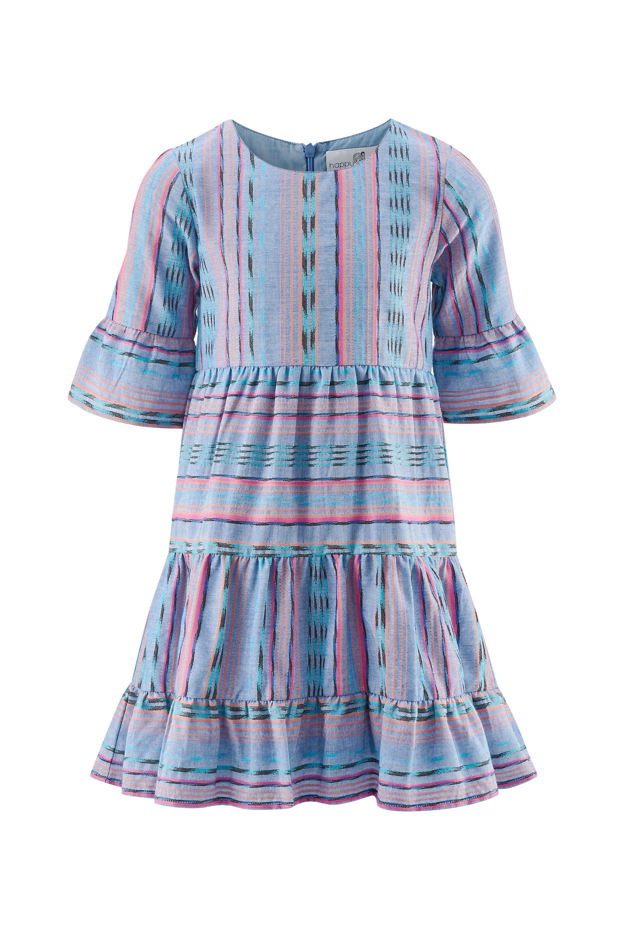 Rochie de la happy girls pe albastru: față