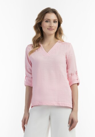 Camicia da donna di Usha in rosa: frontale