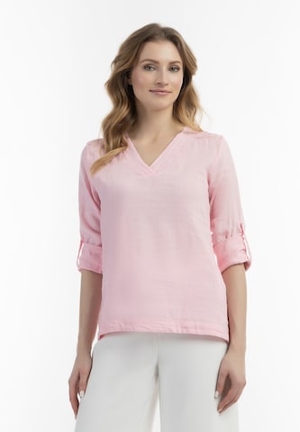 Usha Blouse in Roze: voorkant