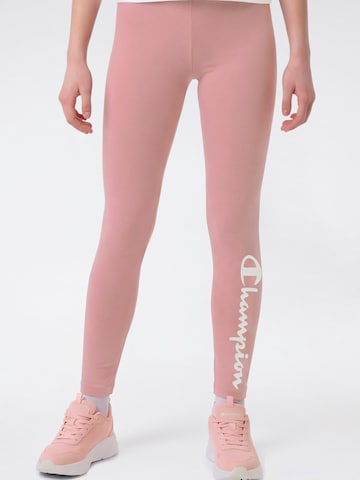 Champion Skinny Leggings - rózsaszín: elől