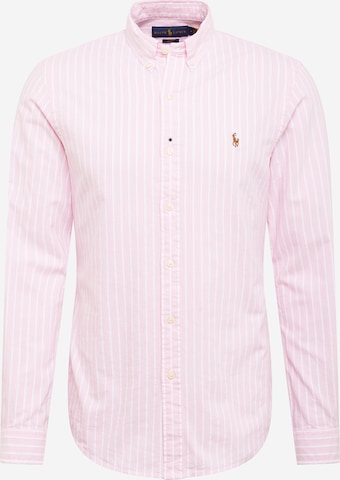 Polo Ralph Lauren - Ajuste estrecho Camisa en rosa: frente