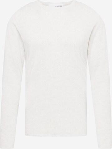 Pull-over 'Rome' SELECTED HOMME en blanc : devant