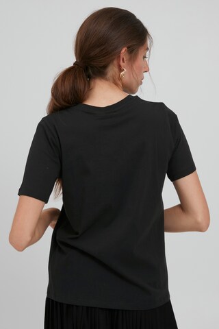 ICHI T-Shirt 'FREIDA' in Schwarz
