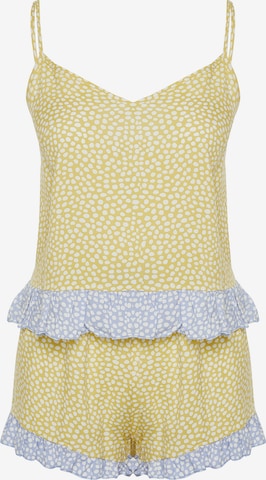 geltona Trendyol Pižama su šortais: priekis