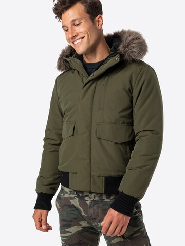 Superdry Prehodna jakna 'Everest' | zelena barva: sprednja stran