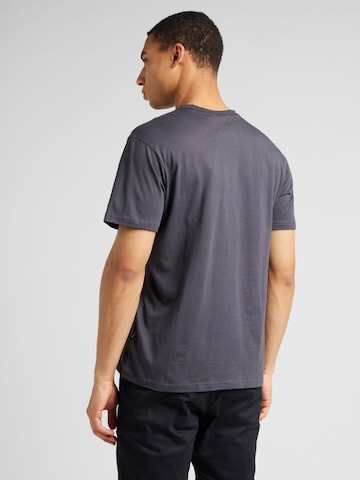 DEDICATED. T-Shirt 'Stockholm Nature Sunset Charcoal' in Grau