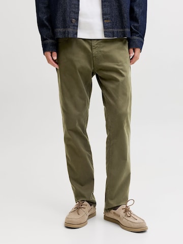 JACK & JONES regular Bukser 'JPSTClark Finn' i grøn: forside