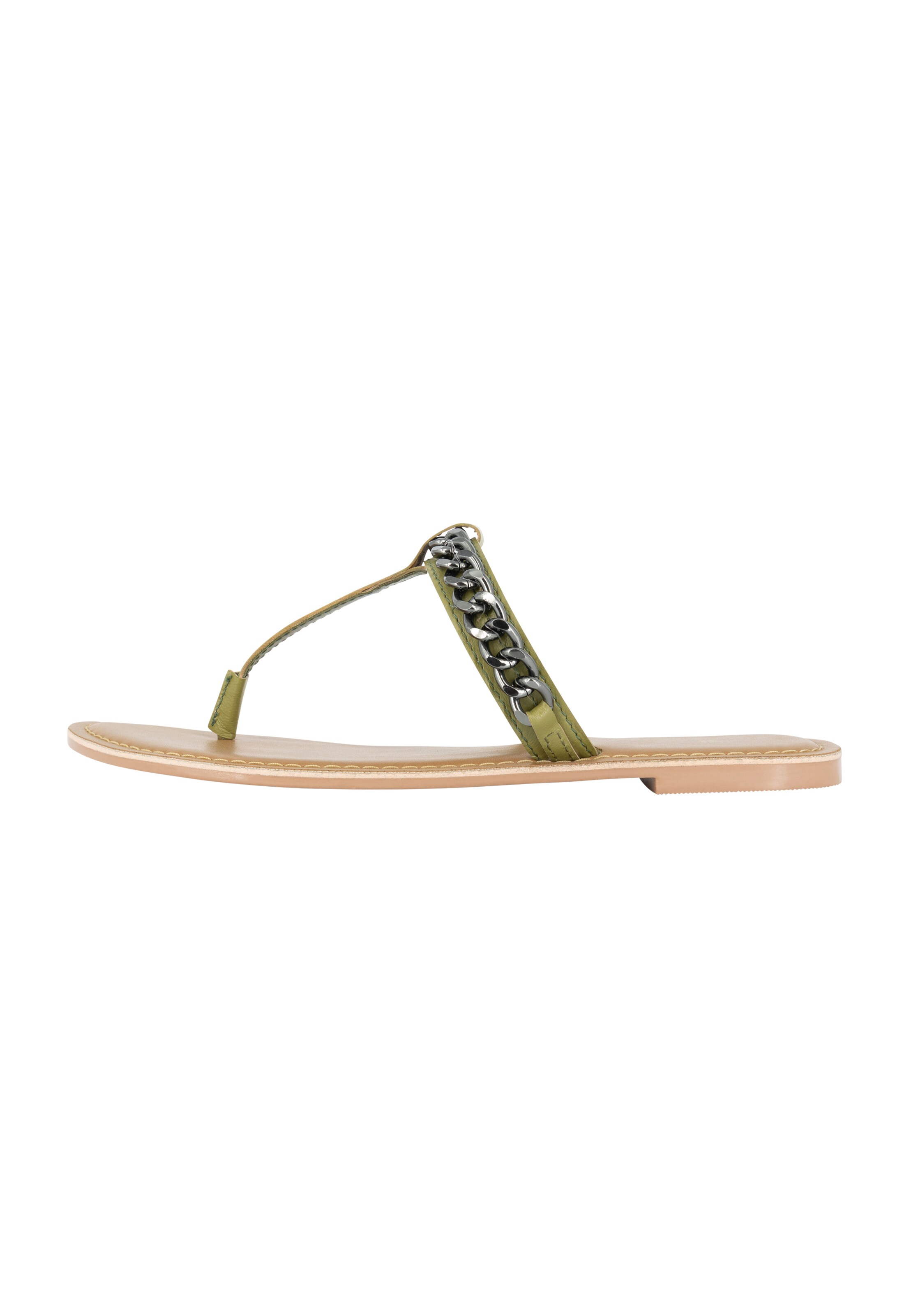 DreiMaster Vintage T-bar sandals in Green: front