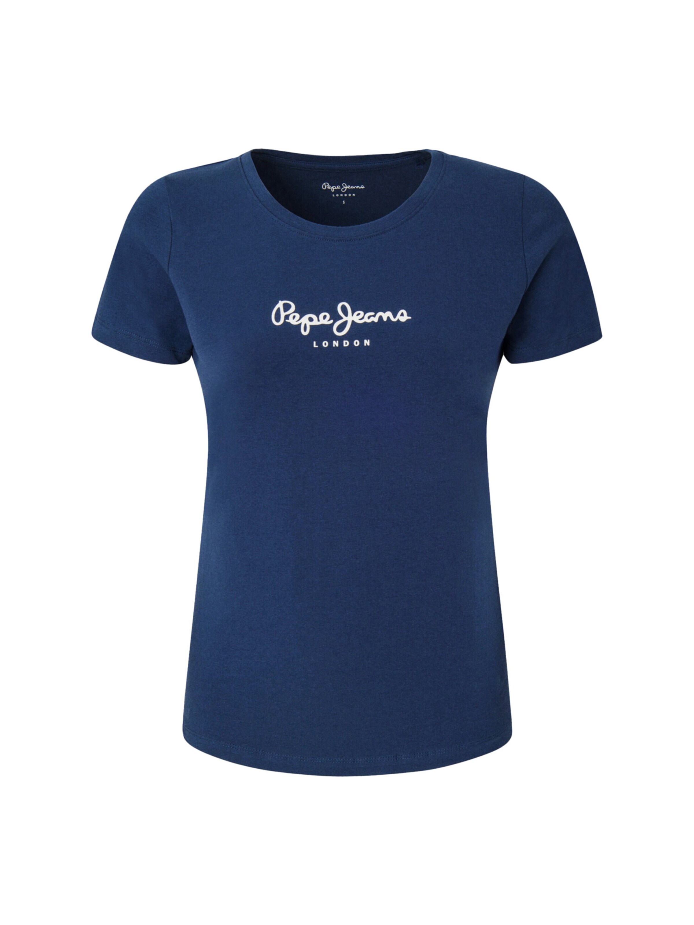 Pepe Jeans T-shirt &#x27;New Virginia&#x27; in Blau: Vorderseite
