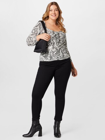 Dorothy Perkins Curve Shirt in Schwarz