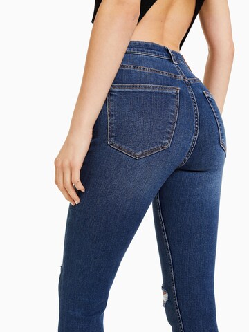 Bershka Skinny Farmer - kék