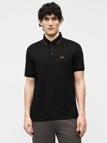 ARMANI EXCHANGE Poloshirt in Schwarz: Vorderseite