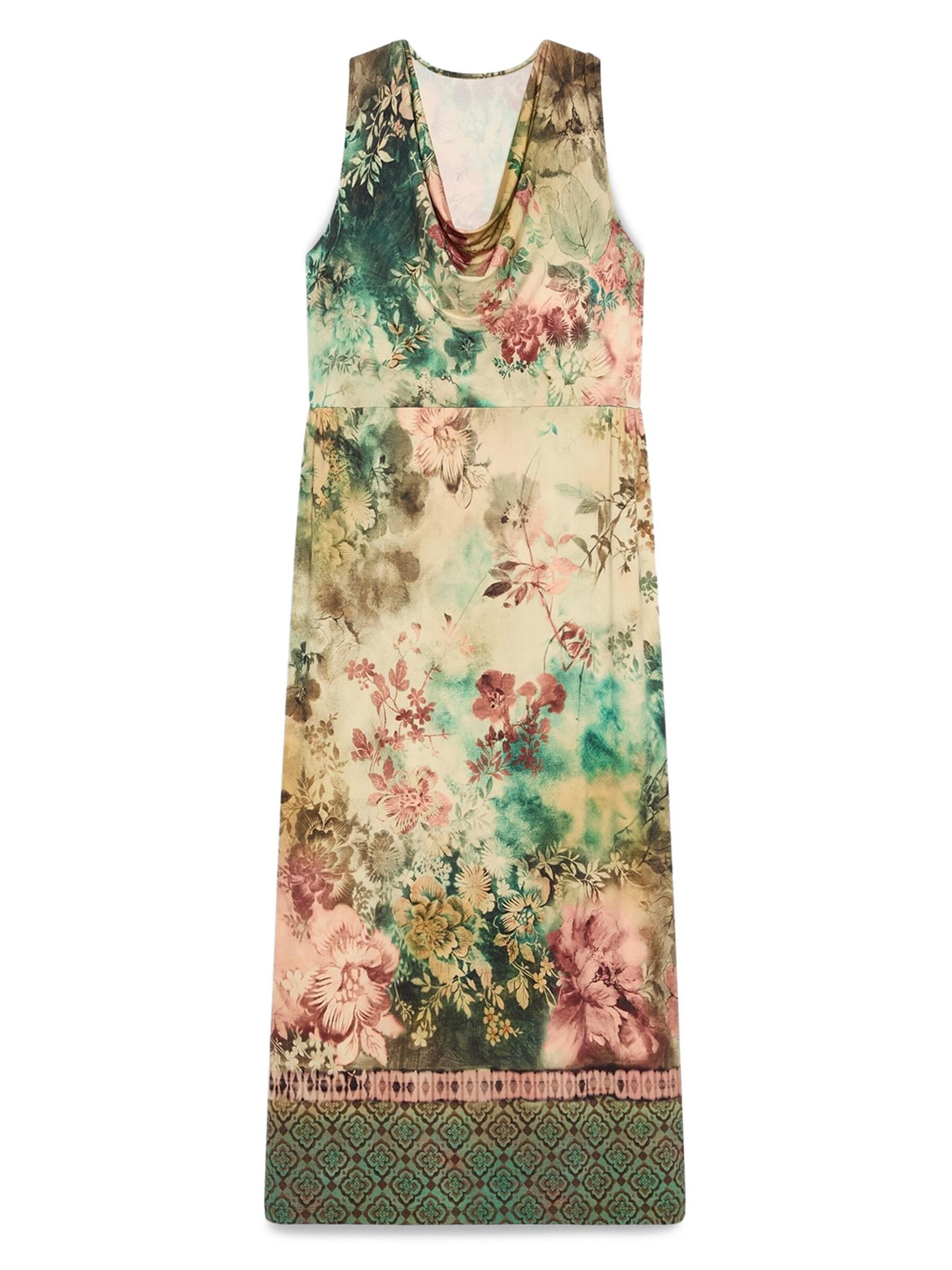 Fiorella Rubino - Vestido en verde: frente
