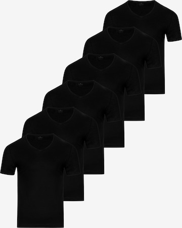 Ragman Undershirt 'Basic' in Black: front