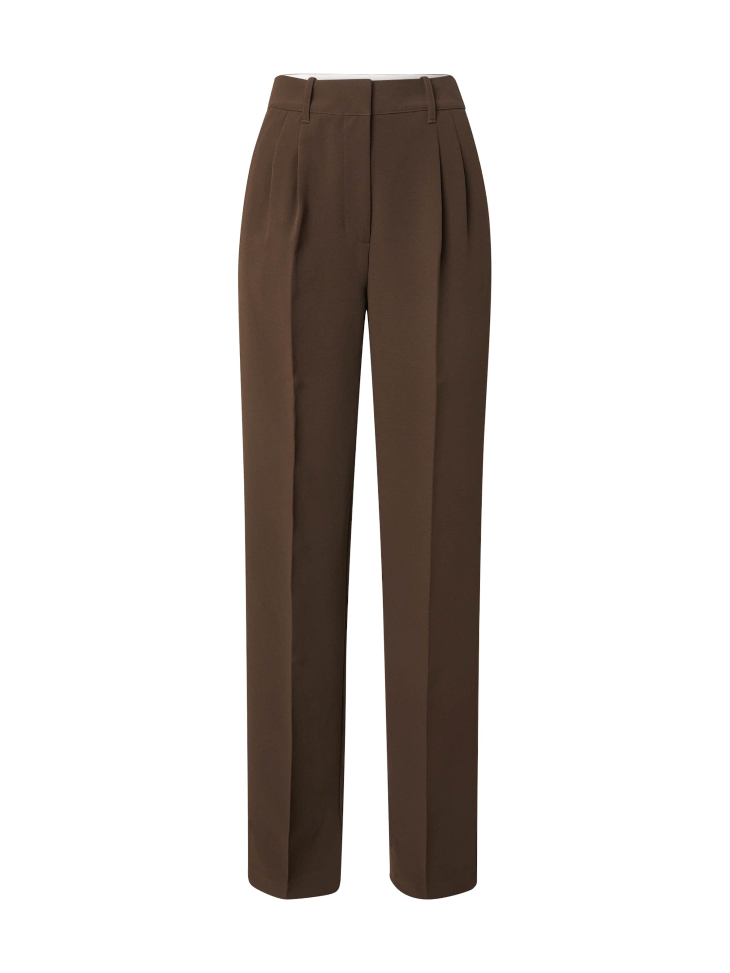 GUESS Nohavice s pukmi 'THEOLINE PERFECT' - Hnedá: predná strana