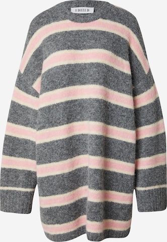 EDITED Mekko 'Mala Knit Dress' värissä harmaa: etupuoli