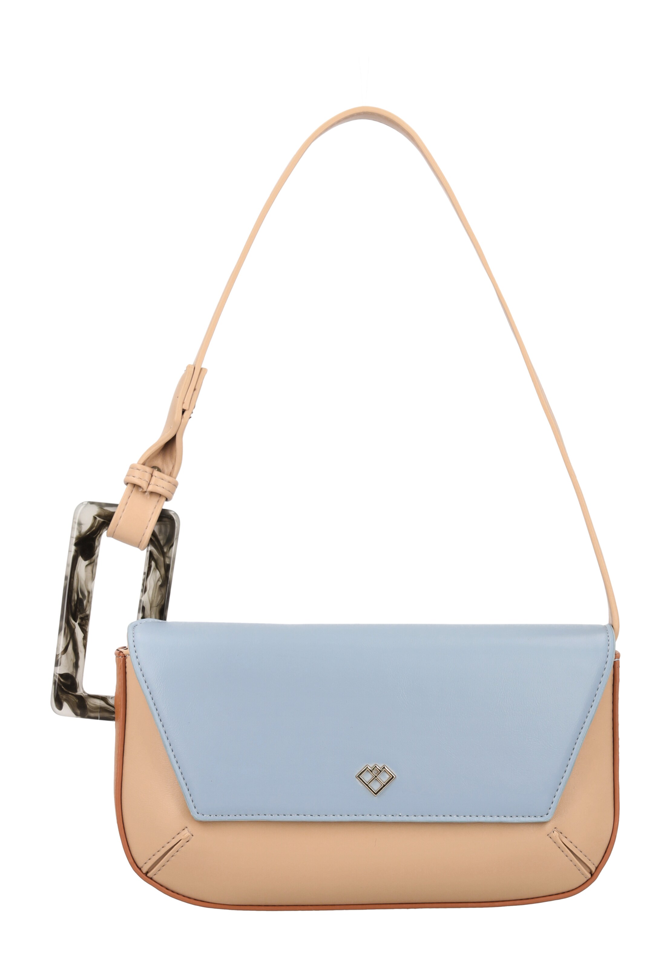 Usha Schoudertas in Blauw: voorkant