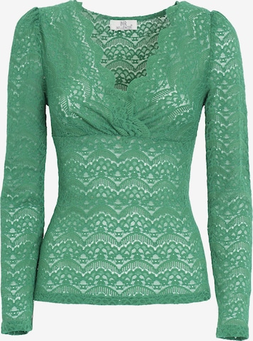 Influencer Bluse i grøn: forside
