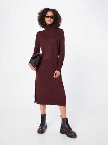 SAINT TROPEZ Knitted dress 'Mila' in Brown