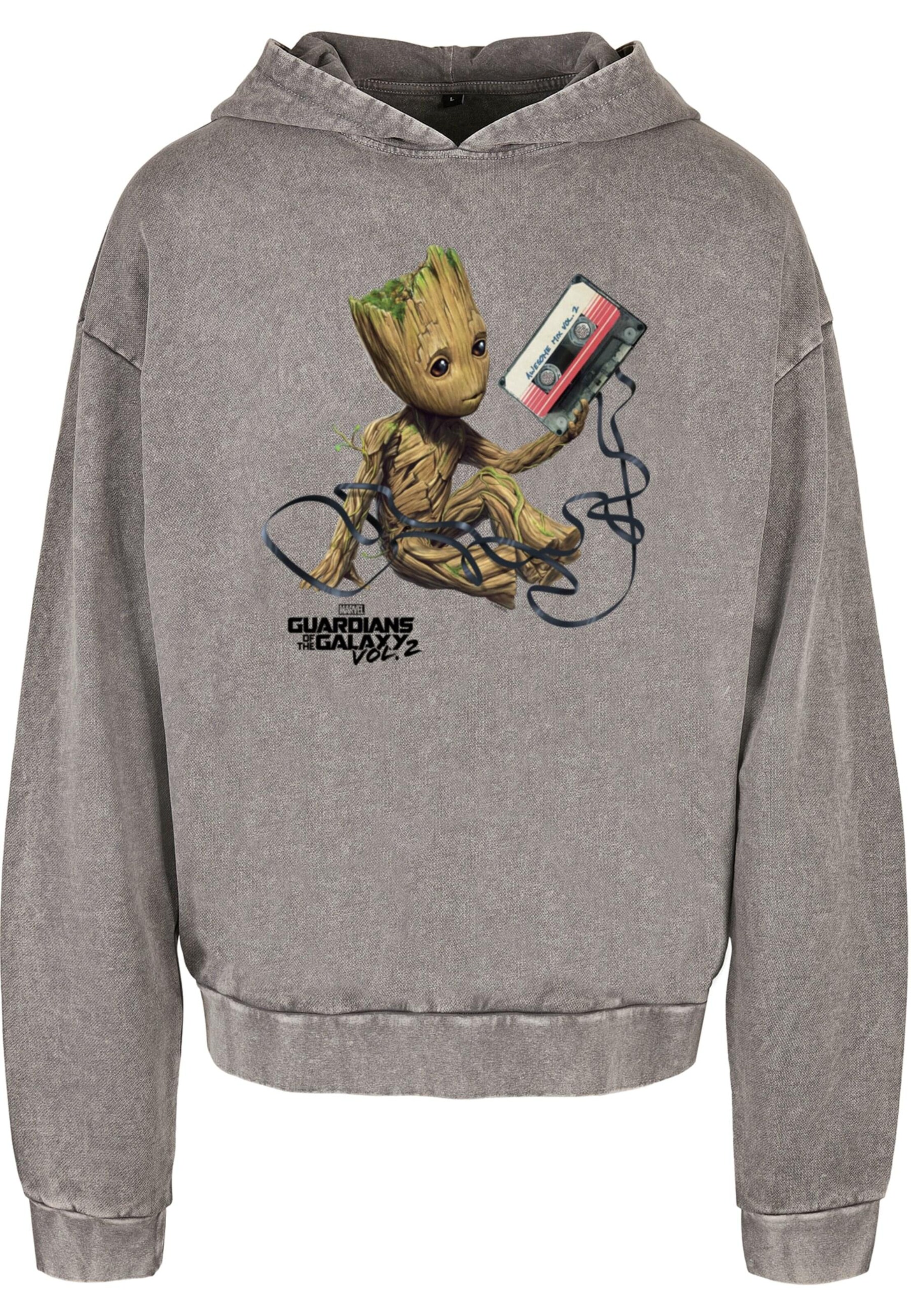 Sweat-shirt 'Guardians Of The Galaxy Vol2' ABSOLUTE CULT en gris : devant