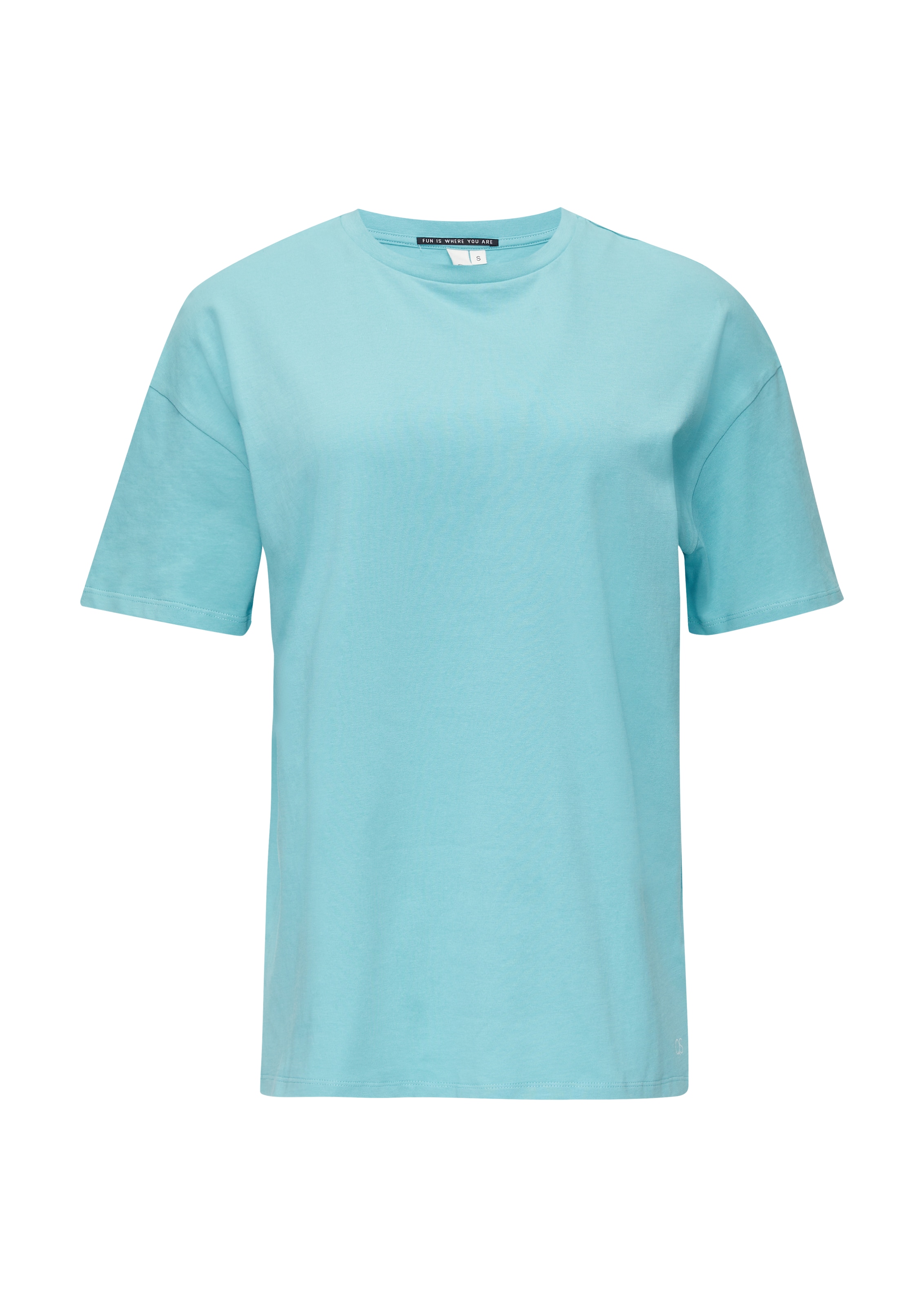 QS Shirt in Groen: voorkant