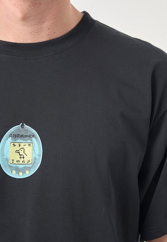 Cleptomanicx Shirt 'Classic Tee Take Care' in Black