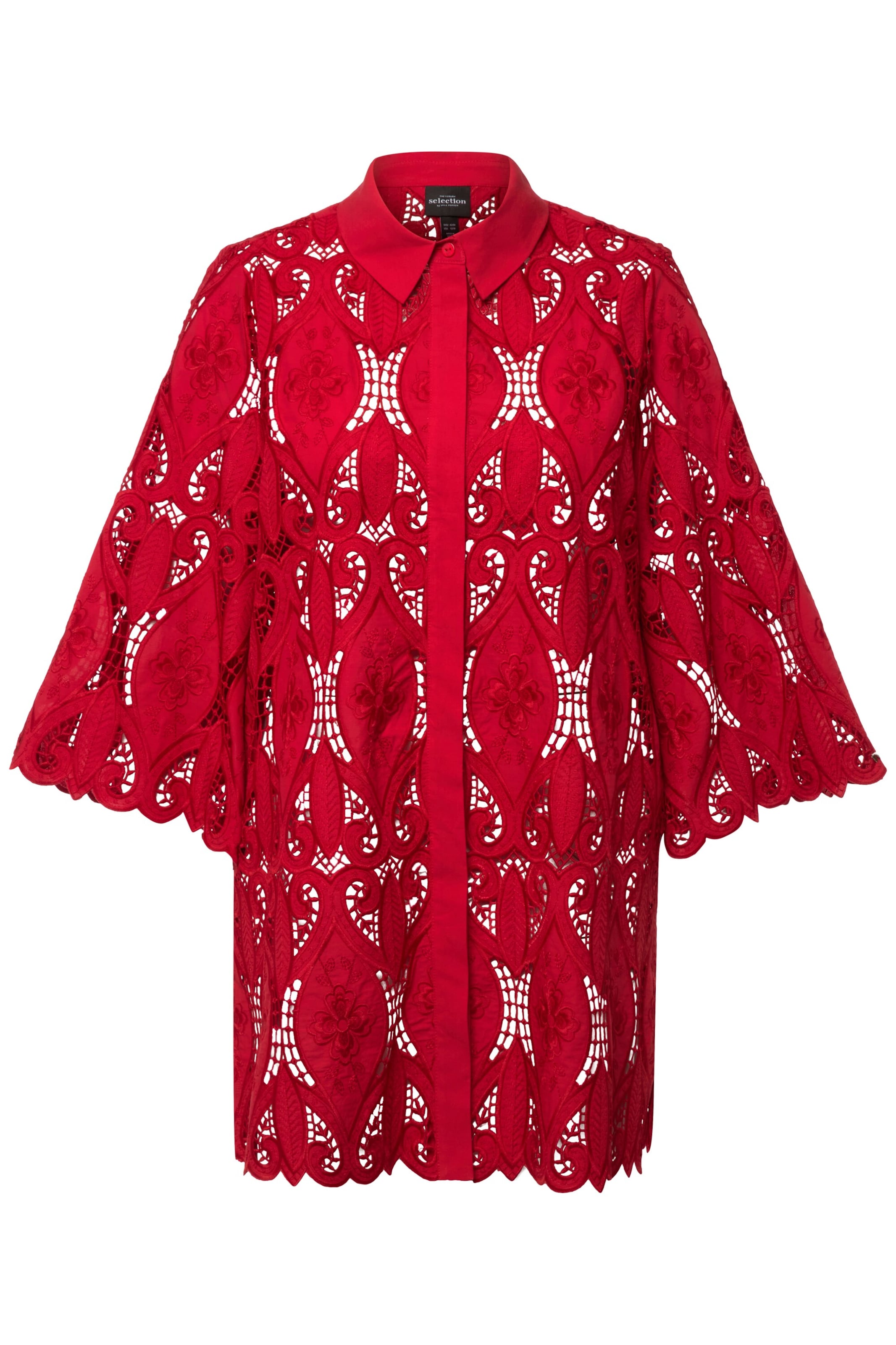 Ulla Popken Bluse in Rot: Vorderseite