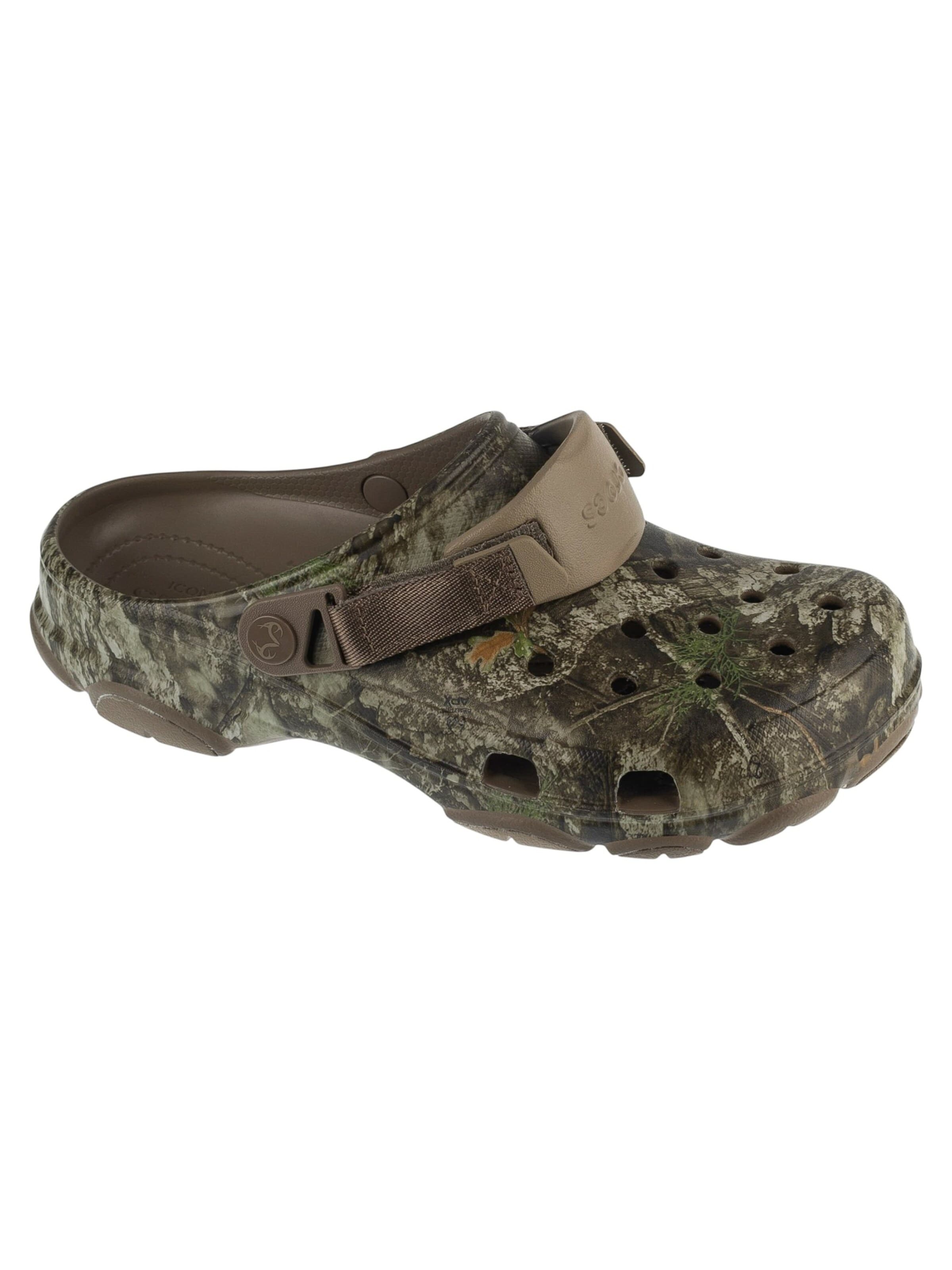 Crocs Clogs in Green: front