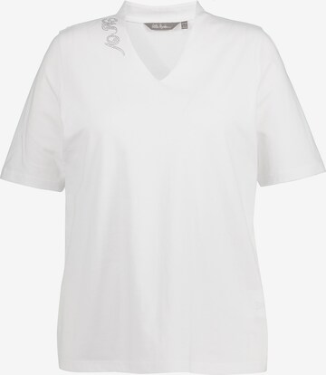 T-shirt Ulla Popken en blanc : devant