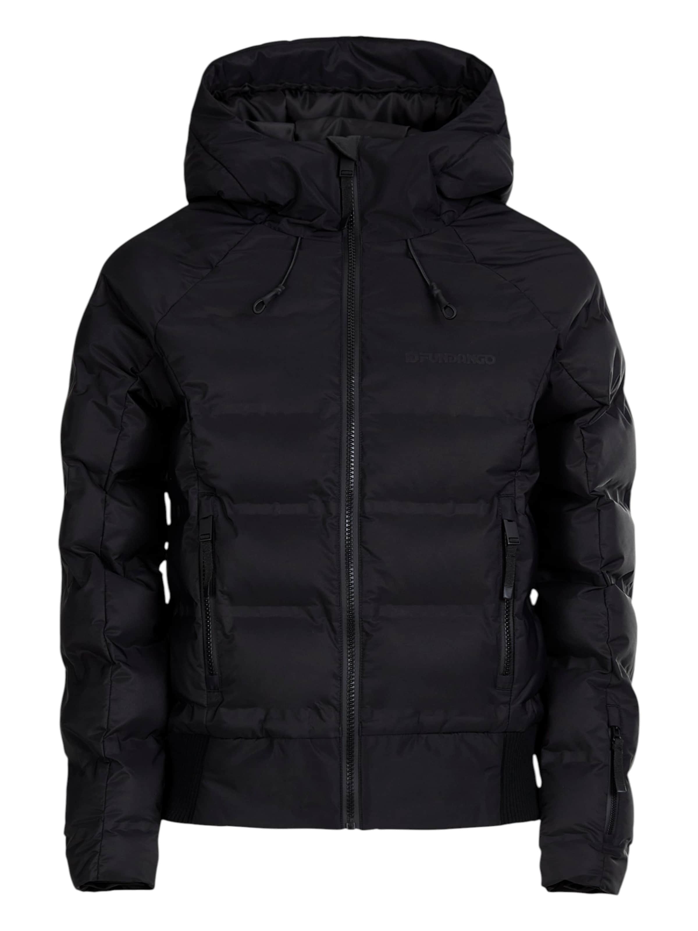 Fundango Outdoor jacket 'Zina Padded ' in Black: front