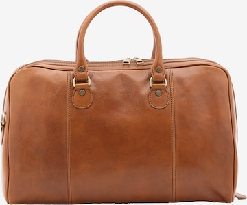 Sac de voyage Viola Castellani en marron : devant
