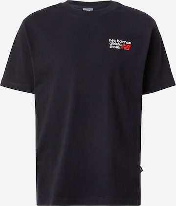 new balance Тениска 'Athletics' в черно: отпред