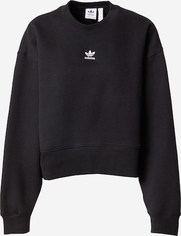 ADIDAS ORIGINALSSweater majica 'Adicolor Essentials' - crna boja: prednji dio