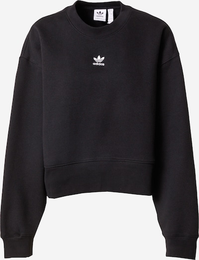 ADIDAS ORIGINALS Sweat-shirt 'Adicolor Essentials' en noir / blanc, Vue avec produit