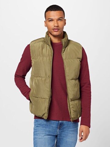 BURTON MENSWEAR LONDON Vest in Green: front