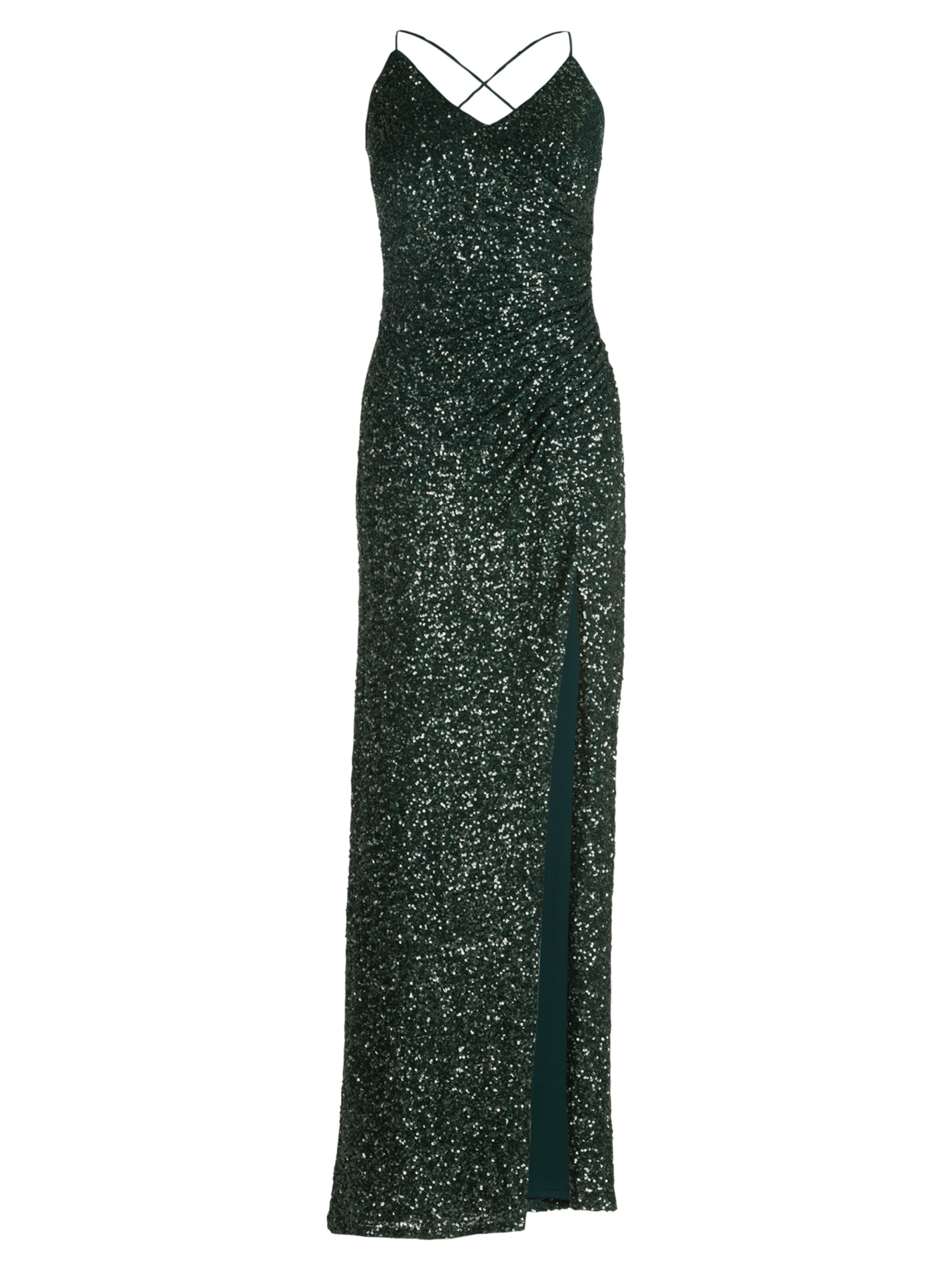 Robe de soirée Vera Mont en vert : devant