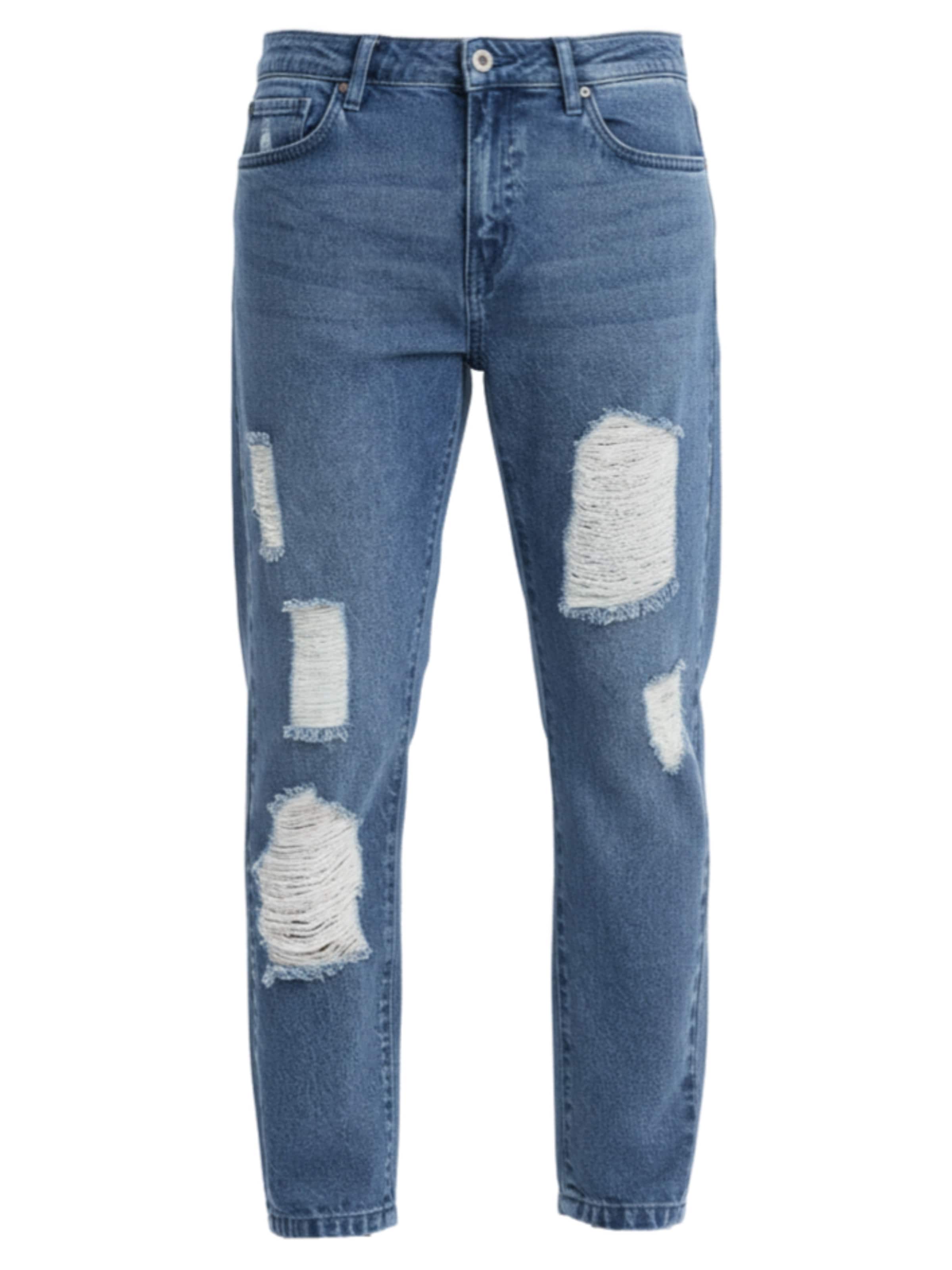 Ombre Jeans in de kleur Donkerblauw, Productweergave